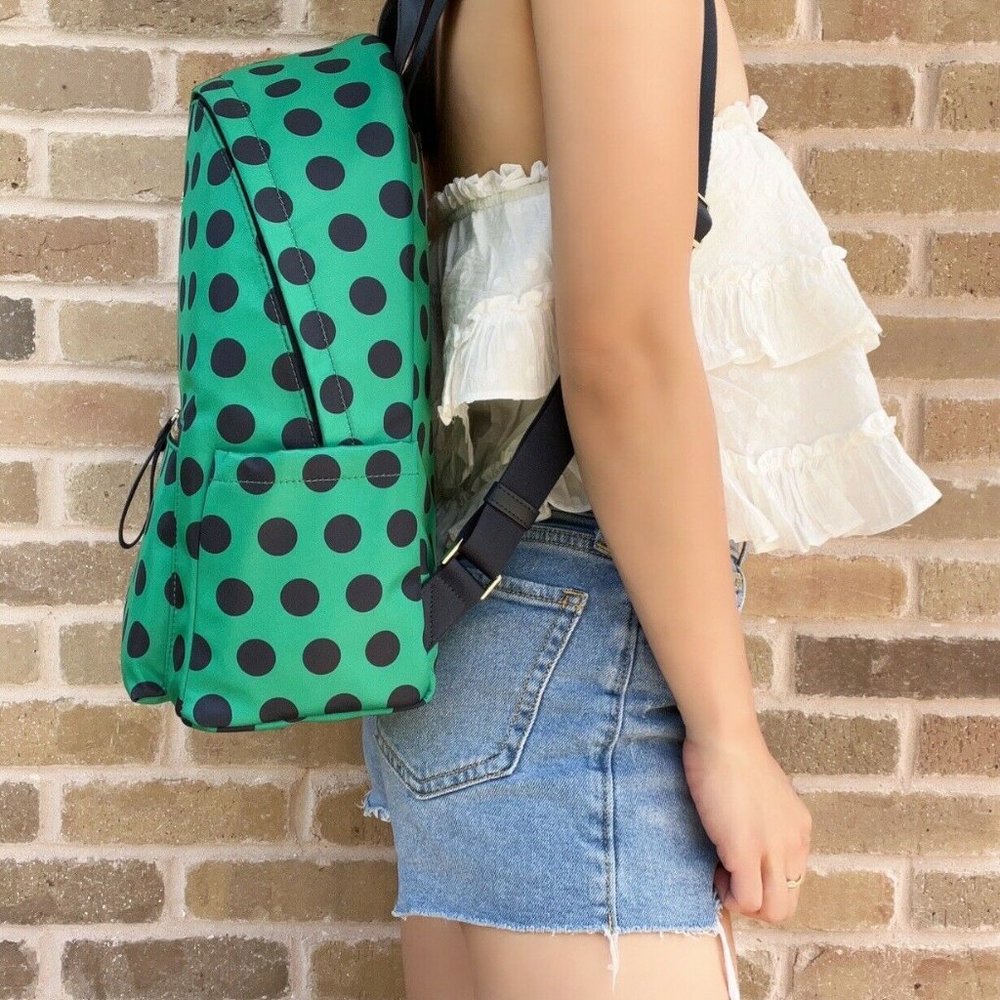 NWT Kate Spade Large Backpack Multicolor Green - Picture 5 of 5